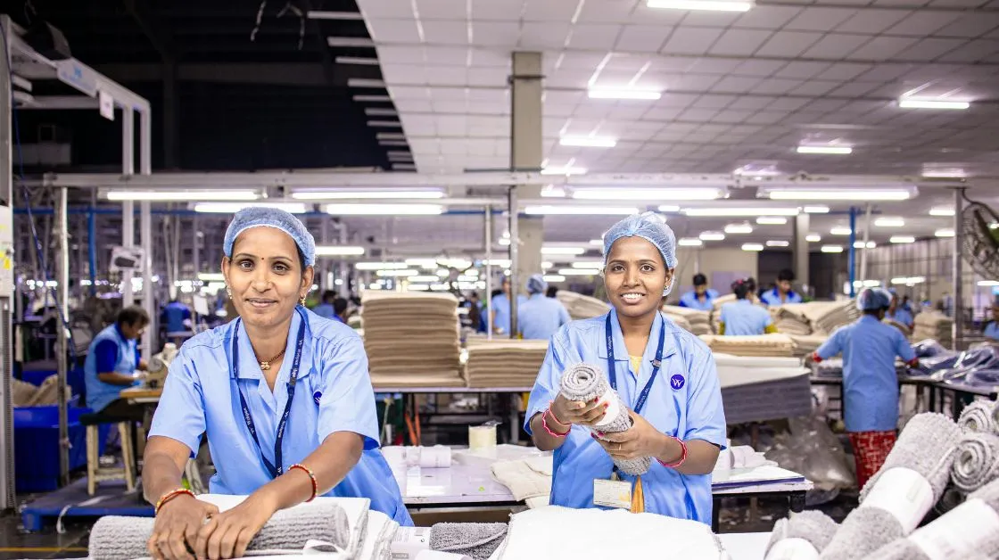 Workers in Textile Factory